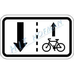E12b - Vjezd cyklistů v protisměru povolen