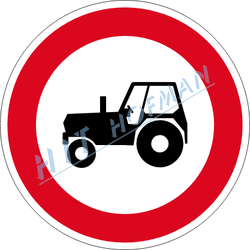 B6 - Zákaz vjezdu traktorů