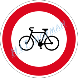 B8 - Zákaz vjezdu jízdních kol