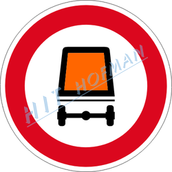 B18 - Zákaz vjezdu vozidel přepravujících nebezpečný náklad