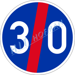 C6b - Konec nejnižší dovolené rychlosti