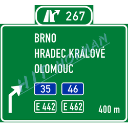 IS6f - Návěst před křižovatkou