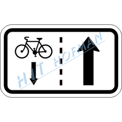 E12a - Jízda cyklistů v protisměru