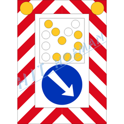 Z7 - Pojízdná uzavírková tabule